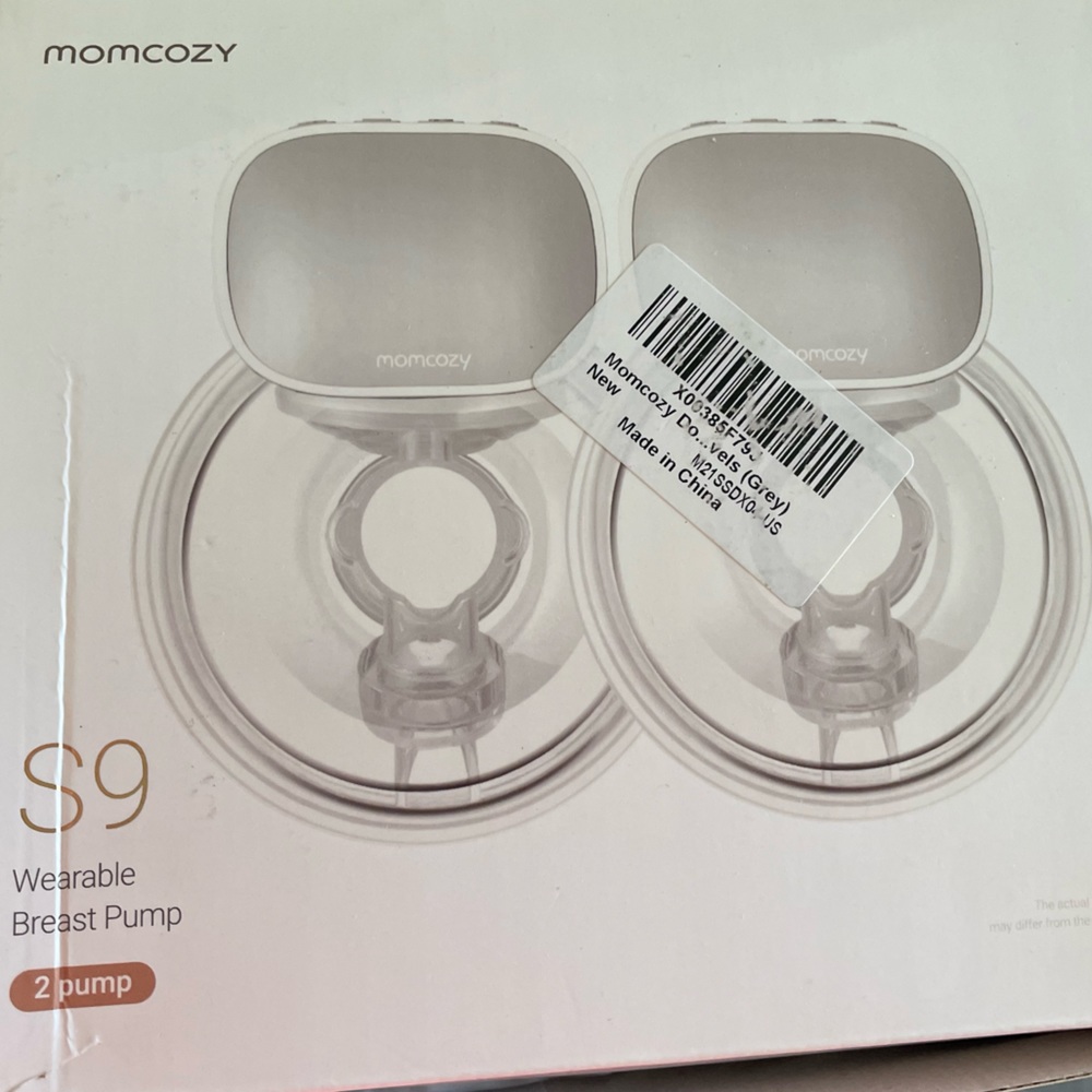Mom Cozy S9 double breast pump with milk storage bags